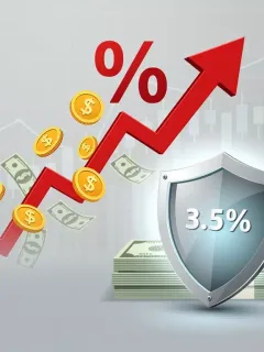 Gráfico que ilustra el aumento de la inflación y la protección de los beneficios en 2026 con un ajuste del 3.5%.