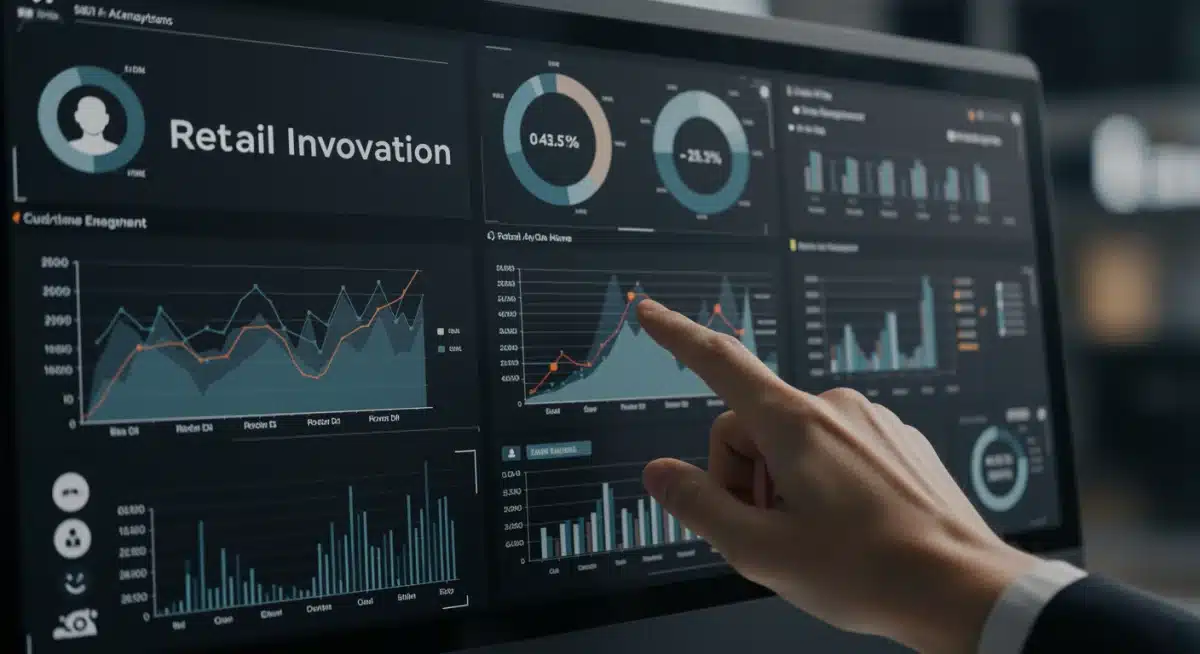 Data analytics dashboard showing customer insights for personalized marketing
