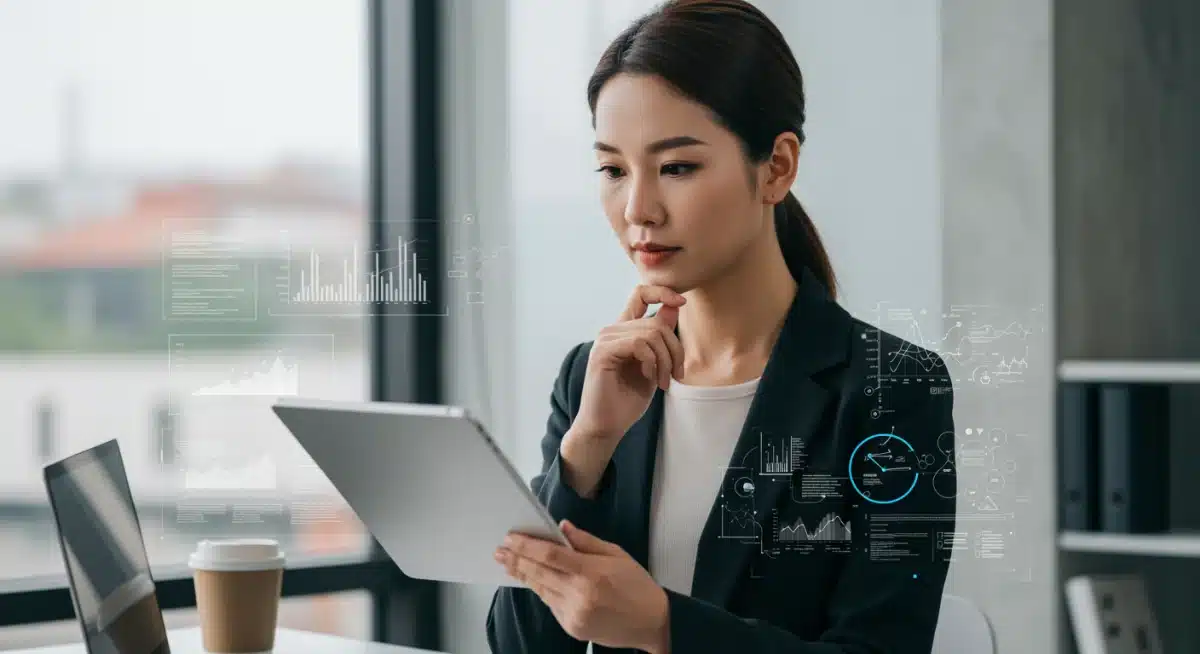 Businesswoman analyzing regulatory impact on free trials.