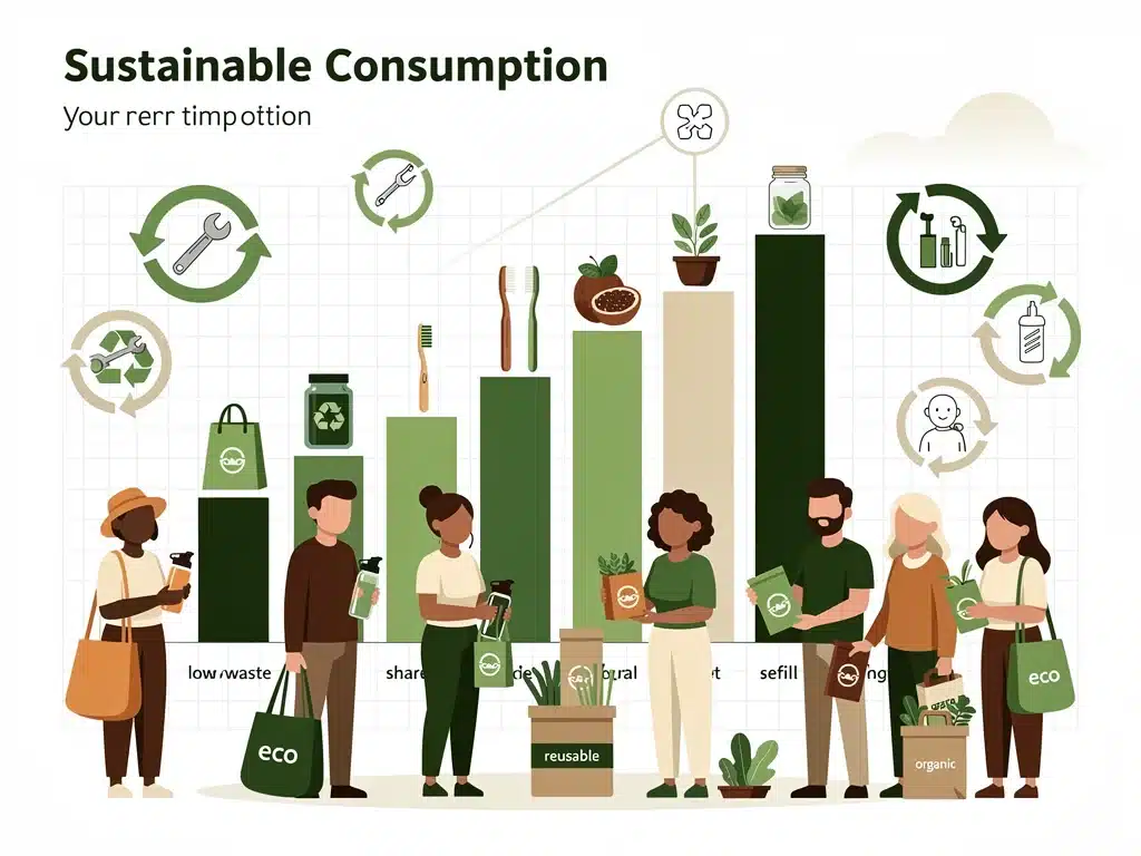 Gráfico de crecimiento de consumo sostenible en EE. UU.