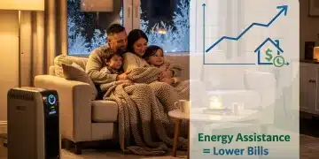 Familia cálida en invierno gracias a programas de asistencia energética 2026