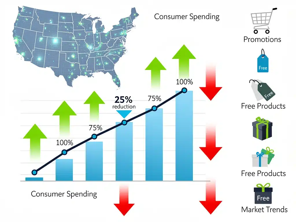 Gráfico de tendencias: oportunidades de productos sin costo en EE. UU.